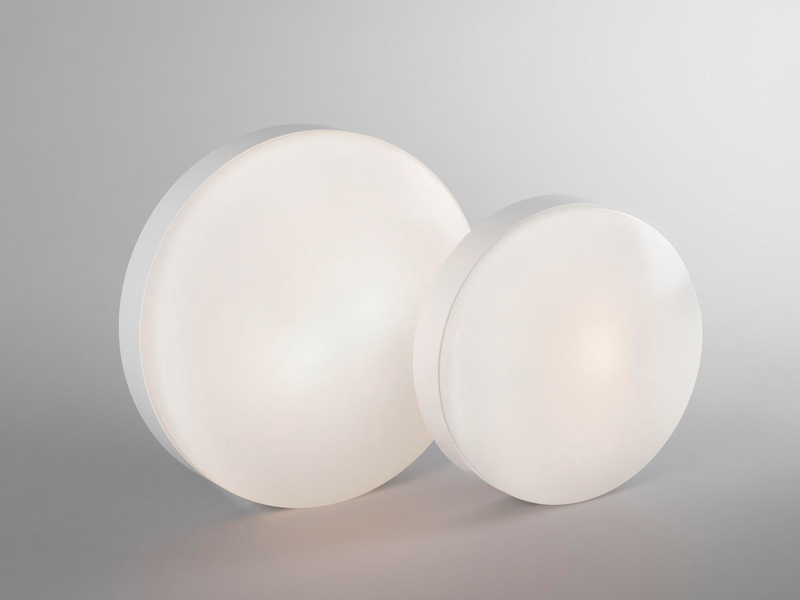 Pinta-asennusvalaisin Hide-a-lite Moon IP44 IK04 E27 255mm valkoinen