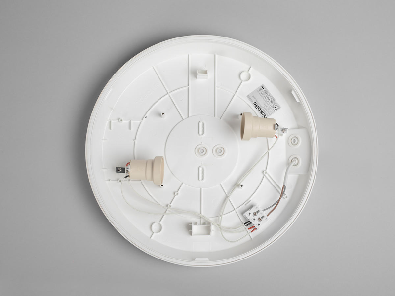 Pinta-asennusvalaisin Hide-a-lite Moon IP44 IK04 E27 320mm valkoinen