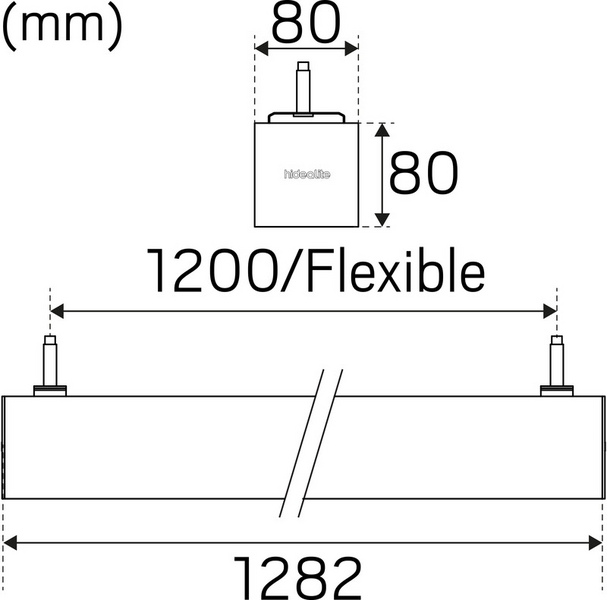 Ripustusvalaisin Hide-a-lite Actor IP20 5450lm 49W 3000K musta