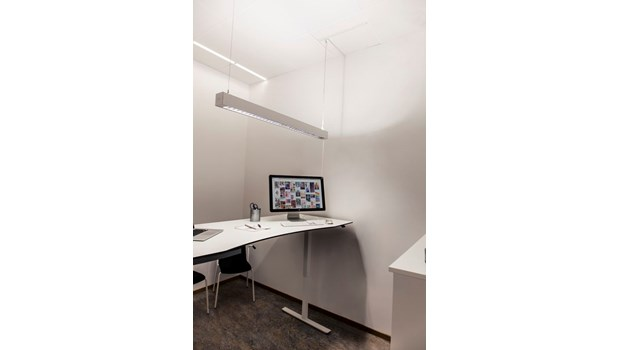 Ripustusvalaisin Hide-a-lite Actor IP20 6000lm 48W 3000K Sc valkoinen