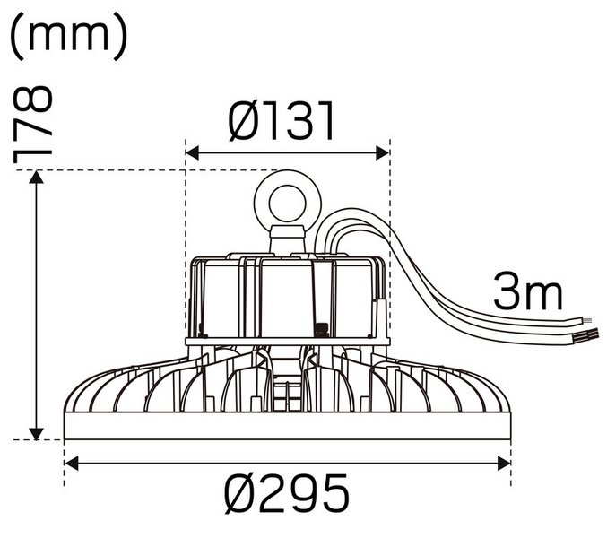 Syväsäteilijä Hide-a-lite Highlite IP65 15000lm 100W 840 60 DALI2