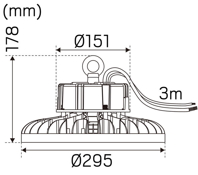 Syväsäteilijä Hide-a-lite Highlite IP65 29000lm 200W 840 60 DALI2