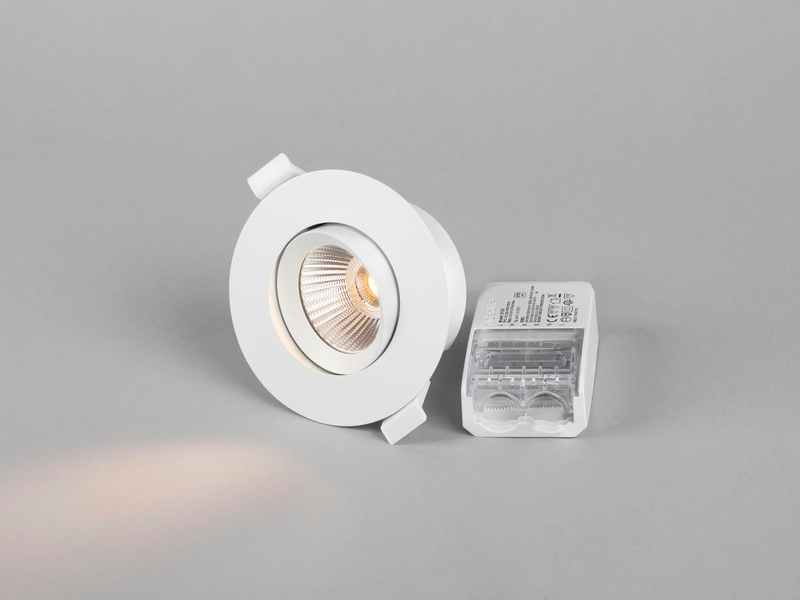 Alasvalo Hide-a-lite Optic G2 Quick Iso IP44 470lm 6W 2700K Dim 6-pack valkoinen