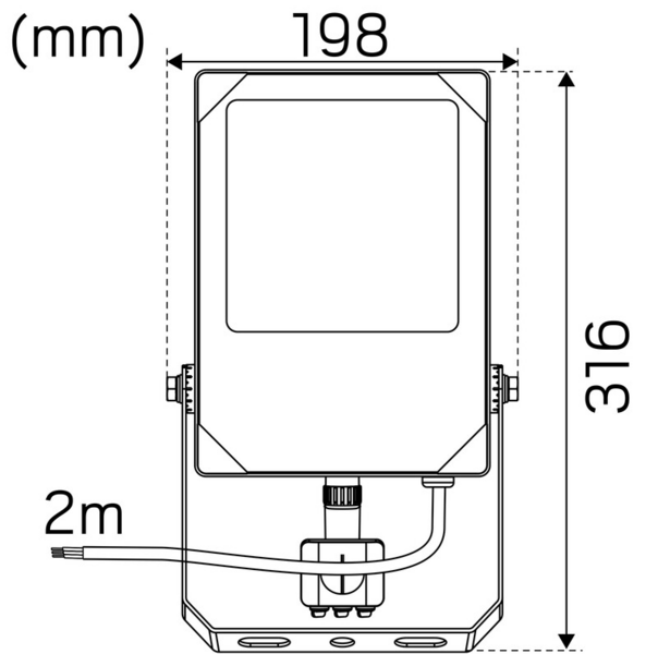 Tunnistinvalaisin Hide-a-lite Scout G2 IP66 7100lm 50w 840 Pir