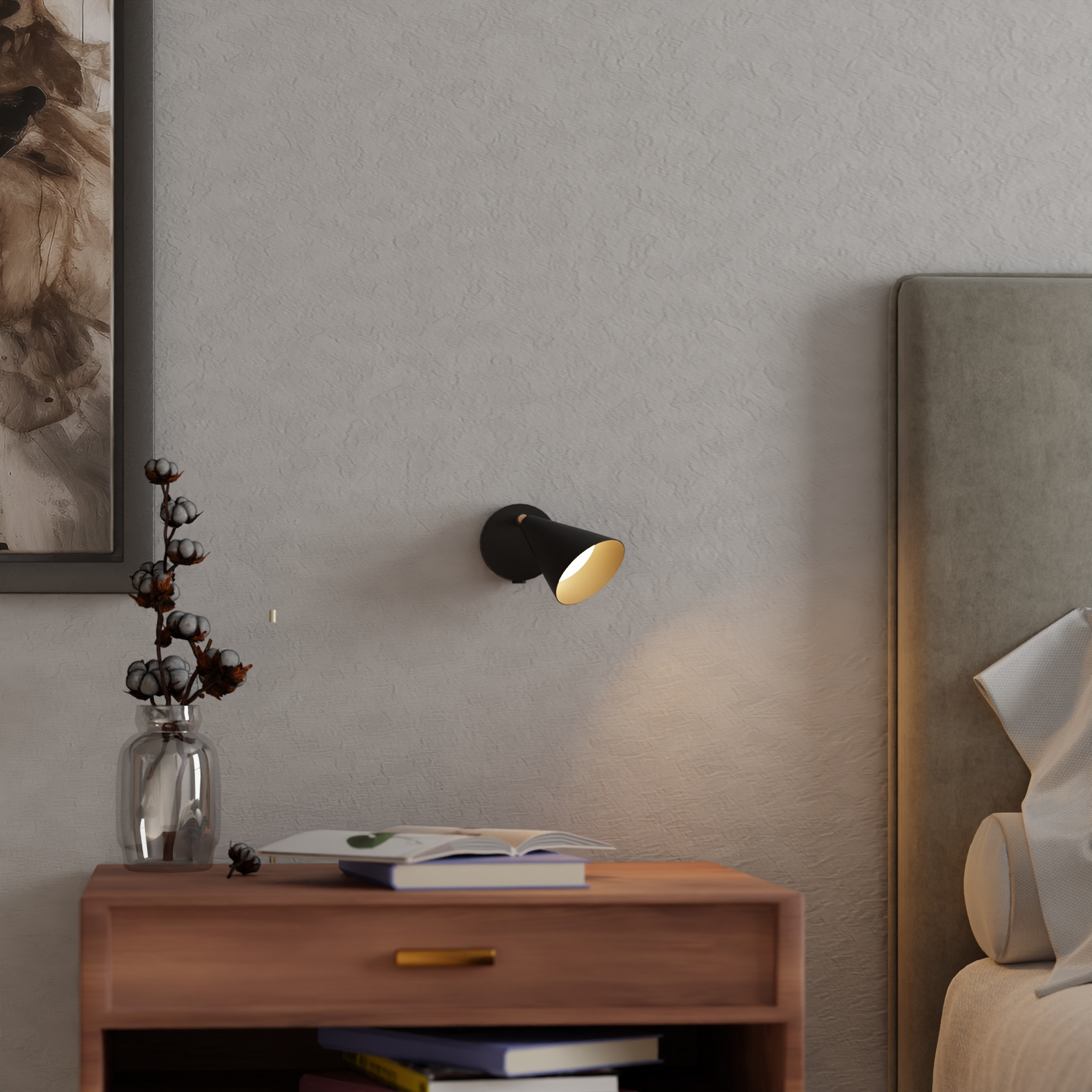 Seinävalaisin Sessak Lux E14 musta