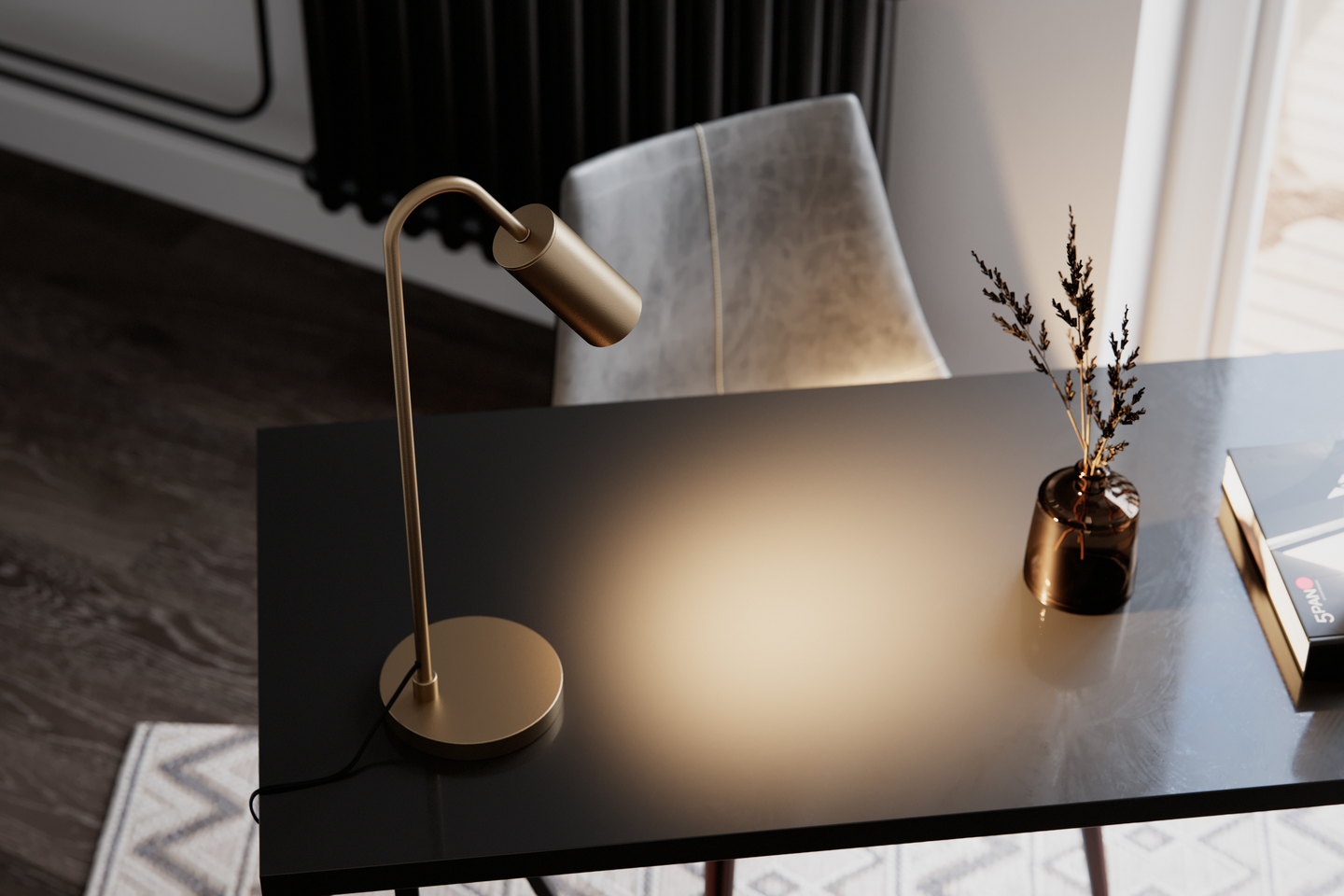 Pöytävalaisin By Rydéns Curve GU10 mattakulta