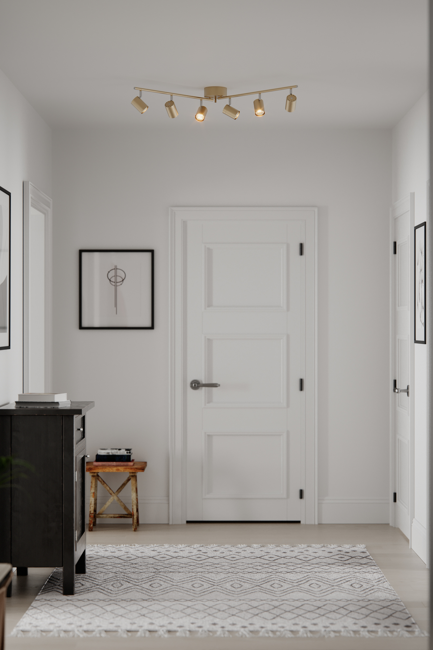 Kattospotti By Rydéns Correct 6-osainen GU10 kulta