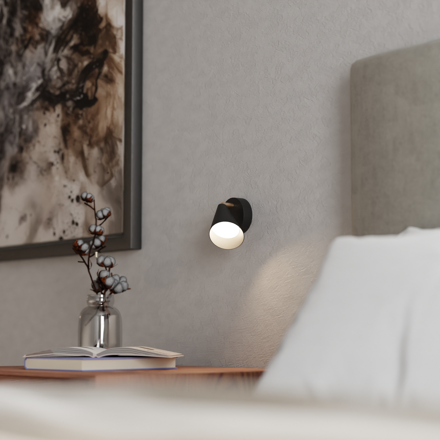 Seinävalaisin Sessak Lux E14 musta