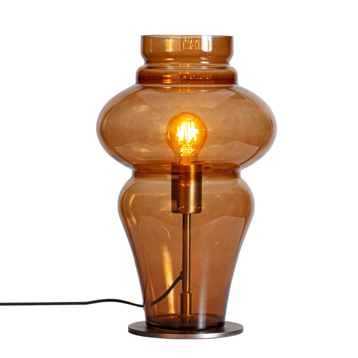 Pöytävalaisin Sessak Dolores E27 konjakki