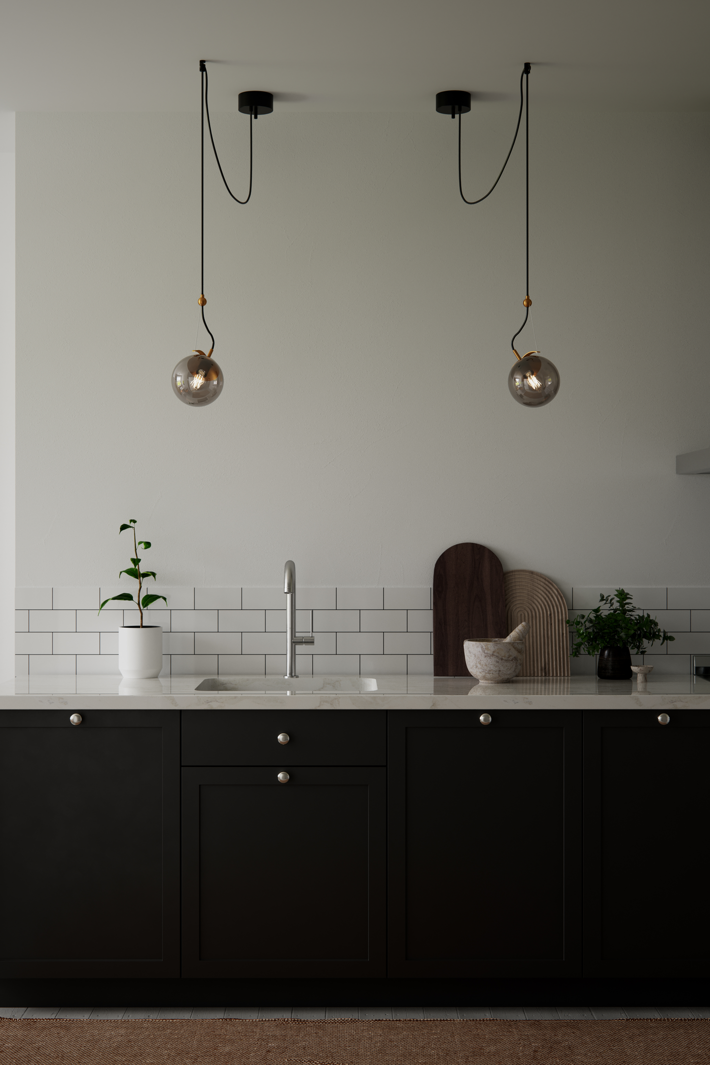 Riippuvalaisin By Rydéns Carry E27 savunharmaa