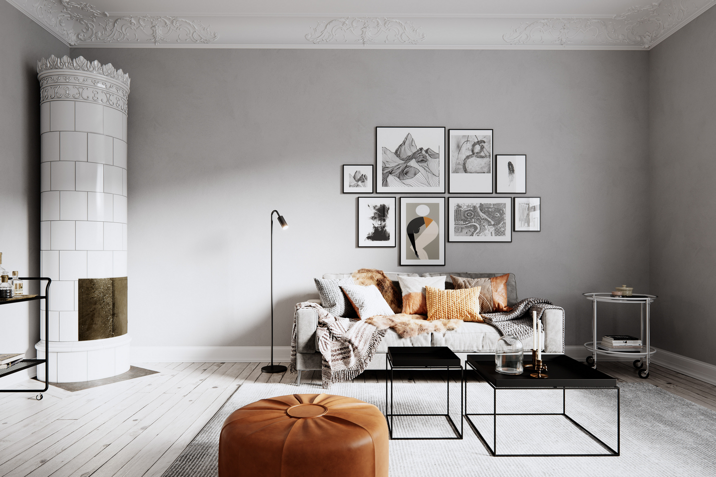 Lattiavalaisin By Rydéns Curve GU10 mattamusta