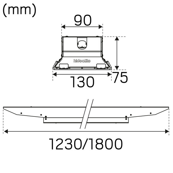 Teollisuusvalaisin Hide-a-lite Indline Sport IP23 9650lm 67W 840