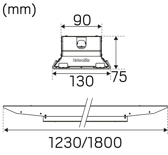 Teollisuusvalaisin Hide-a-lite Indline Sport IP23 16200lm 110W 840
