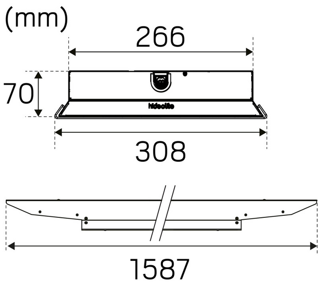 Teollisuusvalaisin Hide-a-lite Indline Sport IP23 22400lm 150W 840 65 DALI2