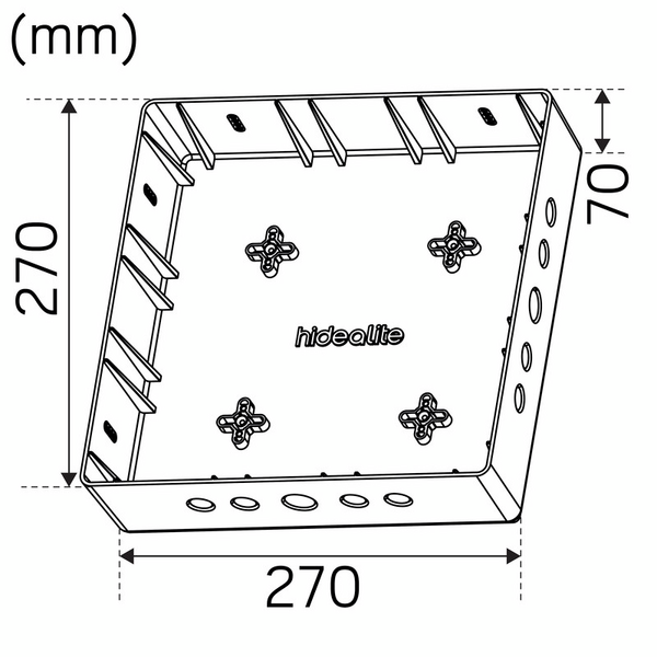 Asennuskotelo Hide-a-lite D-box