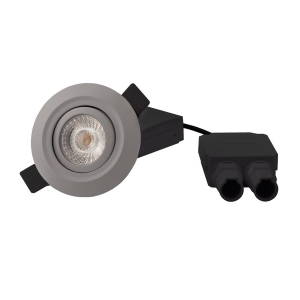 Alasvalo Hide-a-lite Comfort Quick IP44 435lm 6W 3000K Dim harmaa