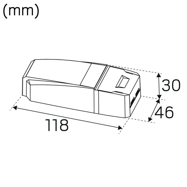 Alasvalo Hide-a-lite Optic XL IP44 910lm 15W 3000K Dim Tilt valkoinen