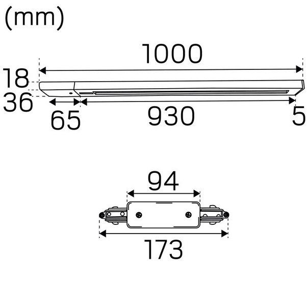 Kohdevalaisin Hide-a-lite Focus Micro Kit 1-vaihe 36° 2700K valkoinen
