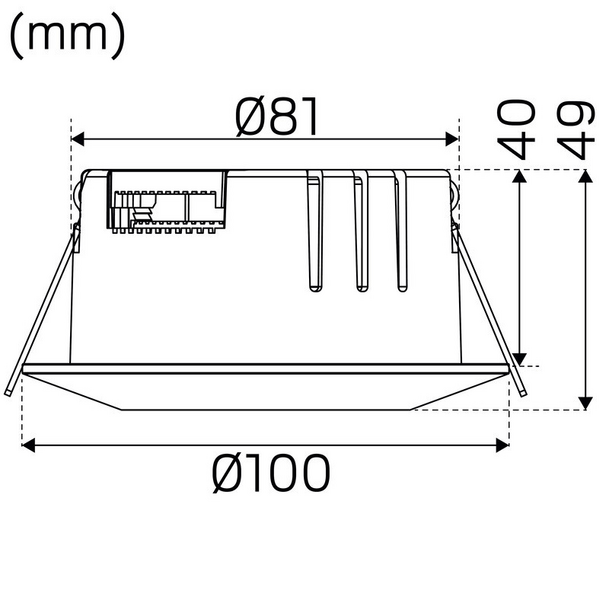 Alasvalo Hide-a-lite Comfort Smart IP44 420lm 6W 2700K Tilt valkoinen