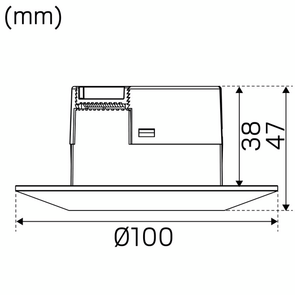 Alasvalo Hide-a-lite Comfort Smart IP44 350lm 6W Tune Tilt valkoinen