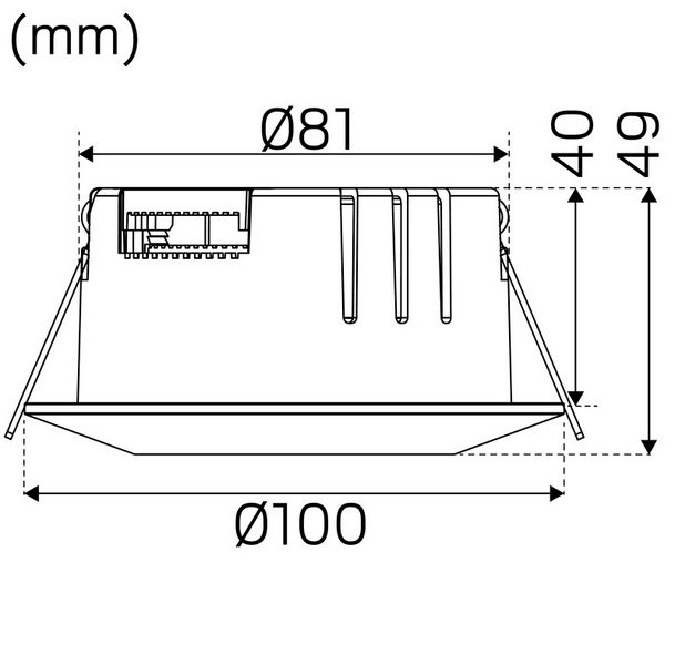 Alasvalo Hide-a-lite Comfort Smart IP44 350lm 6W Tune Tilt valkoinen