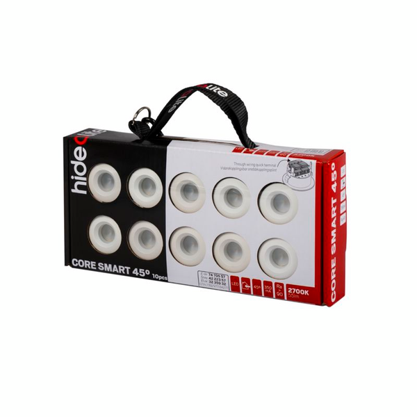 Alasvalosarja Hide-a-lite Core Smart 10 kpl IP44 60lm 45° 1,2W 2700K valkoinen