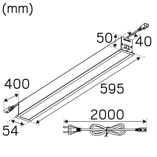 Kattovalaisin Hide-a-lite Ray 600 OP 830/840