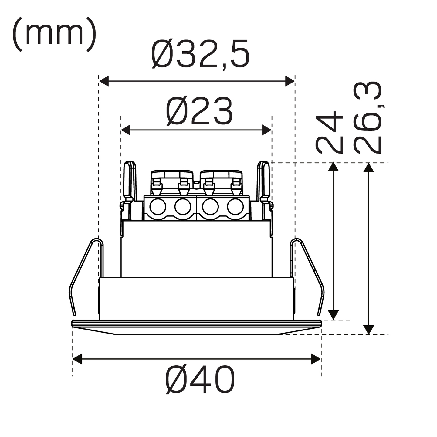 Alasvalo Hide-a-lite Core Smart Tilt 45° 3000K valkoinen