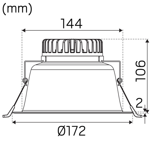 Alasvalo Hide-a-lite Echo M 830/840 DALI valkoinen