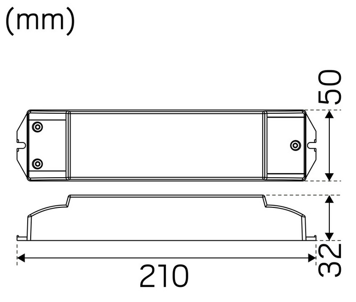 Elektroninen liitäntälaite Hide-a-lite led-himmenninmuuntaja IP20 24V 60W DIM