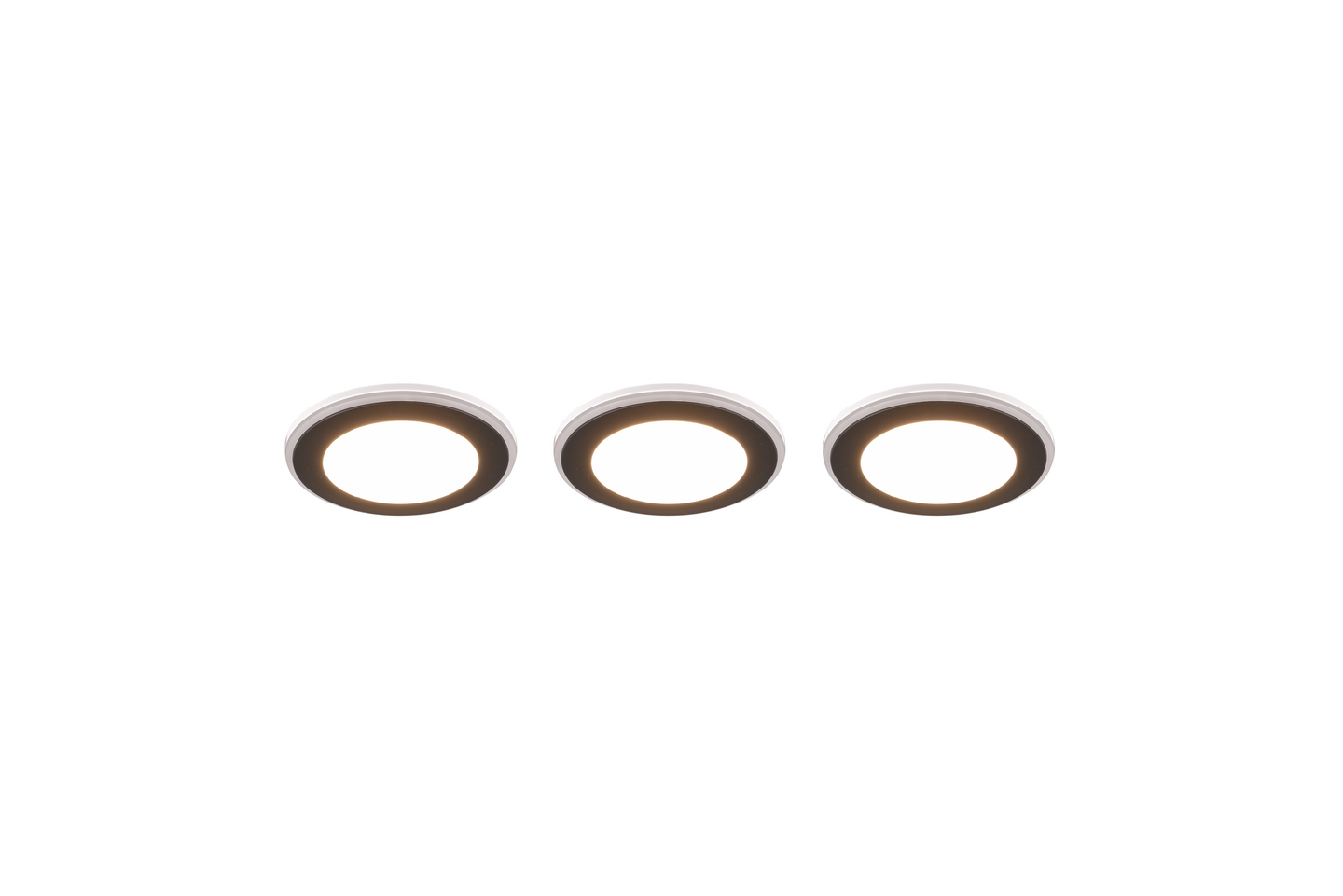 Uppospotti TRIO Argus led 4W+1W 3 kpl RGBW mattamusta