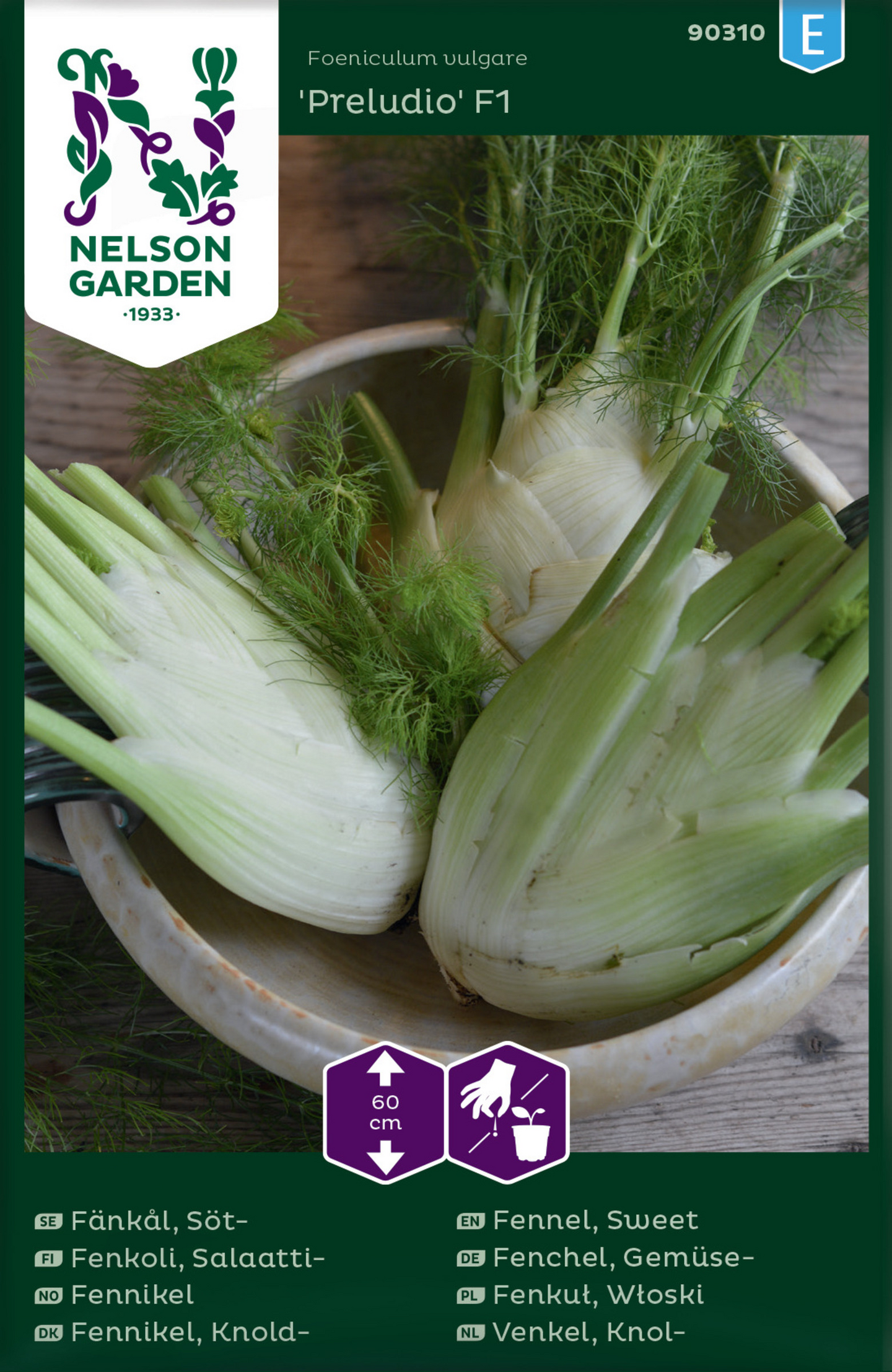 Salaattifenkoli siemen Nelson Garden Preludio F1