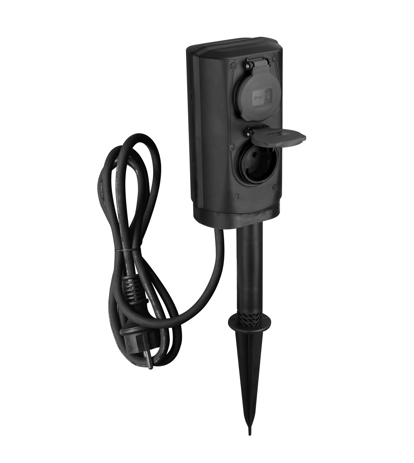 Pistorasia Emax 4-osainen H05RR-F3G1.5 1,4m maapiikillä IP44