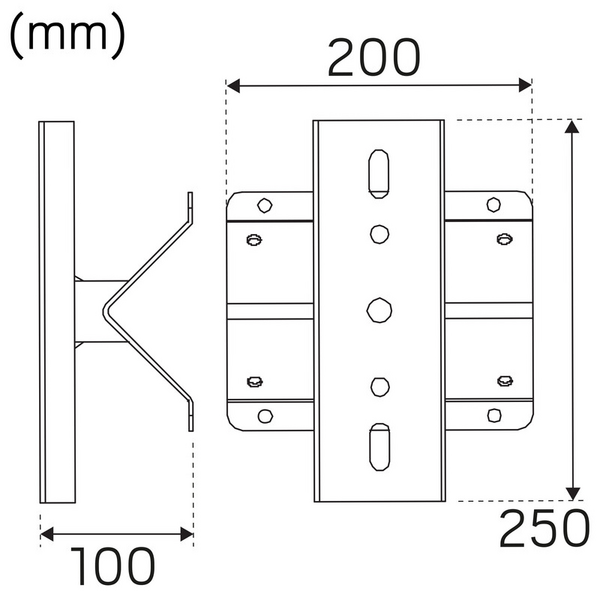 Kulmakiinnike Hide-a-lite Schout G2 musta