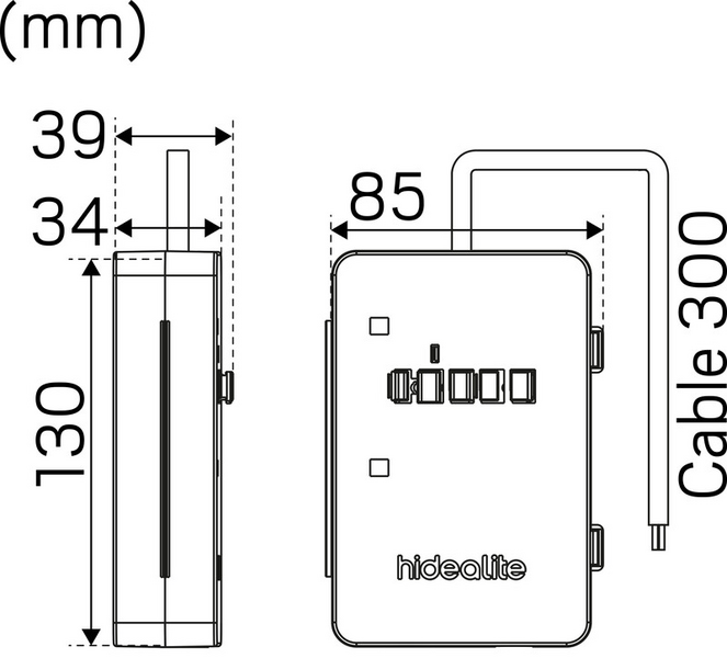 Sähköinen Lisätarvike Hide-a-lite Q-box Mini 3-nap./linect