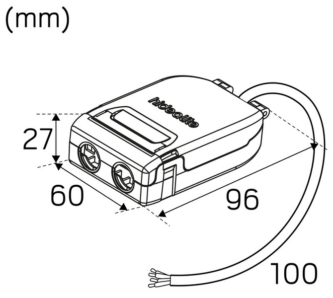Lisätarvike Hide-a-lite Q-box Micro IP20 5-napainen kytkentärasia
