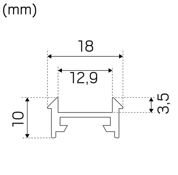 Alukisko Hide-a-lite led-nauhaan 2m