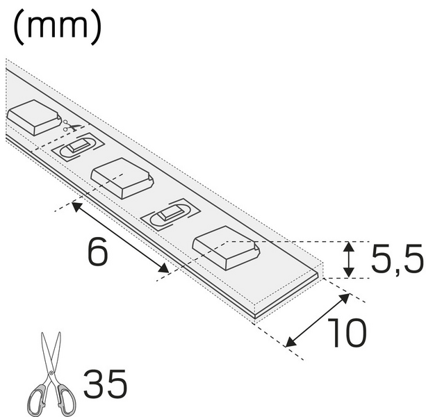 Valoprofiili/-nauha Hide-a-lite Ledstrip RX HD IP67 24V 4000K 5m