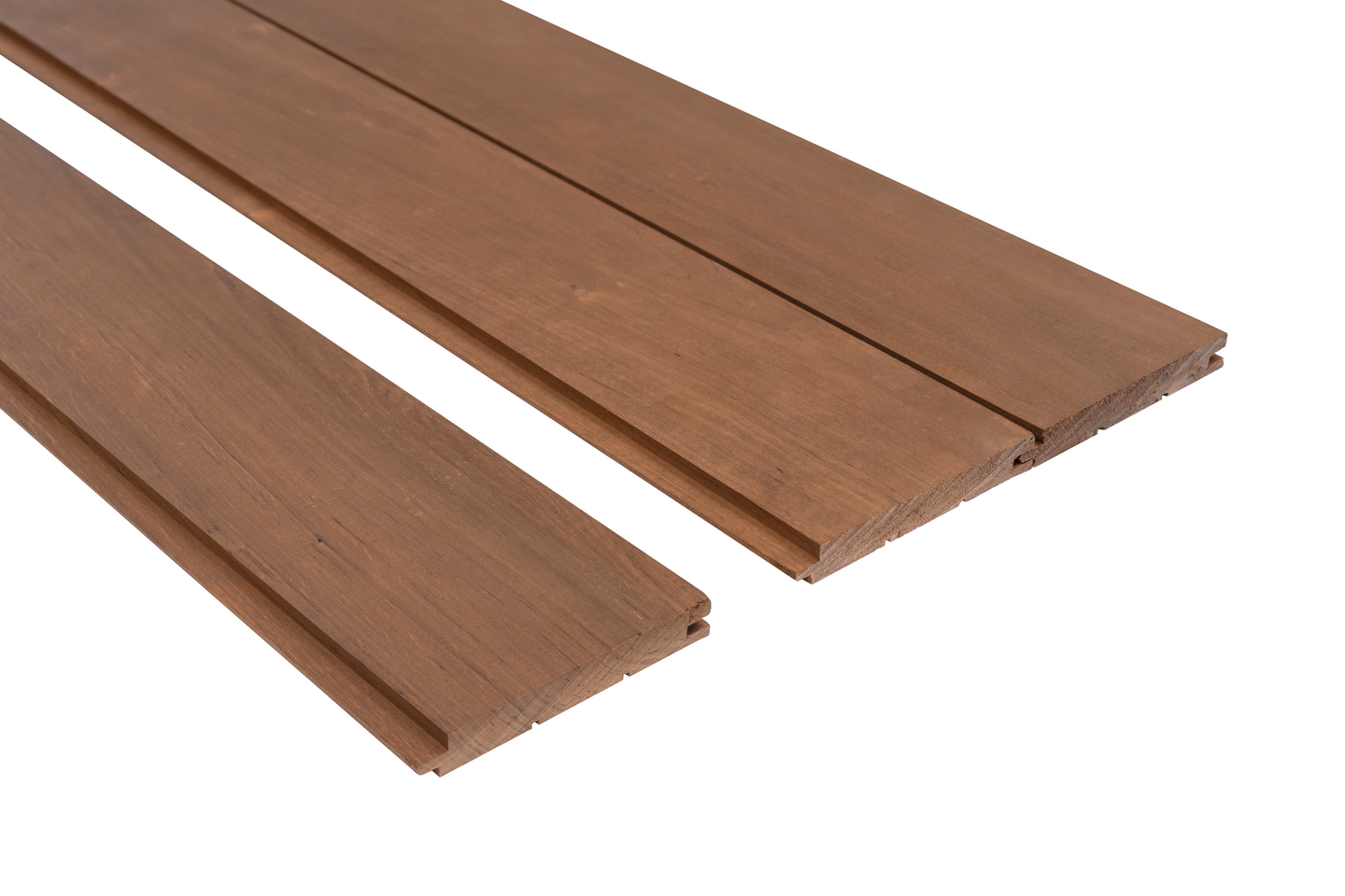 Saunapaneeli Thermory 15x120x2700 STS4 tumma lämpökäsitelty leppä