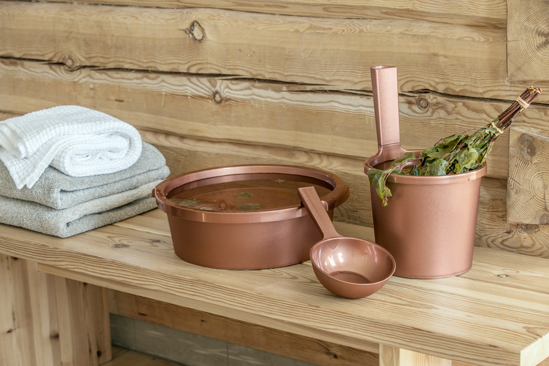 Saunasanko Orthex 10l kupari