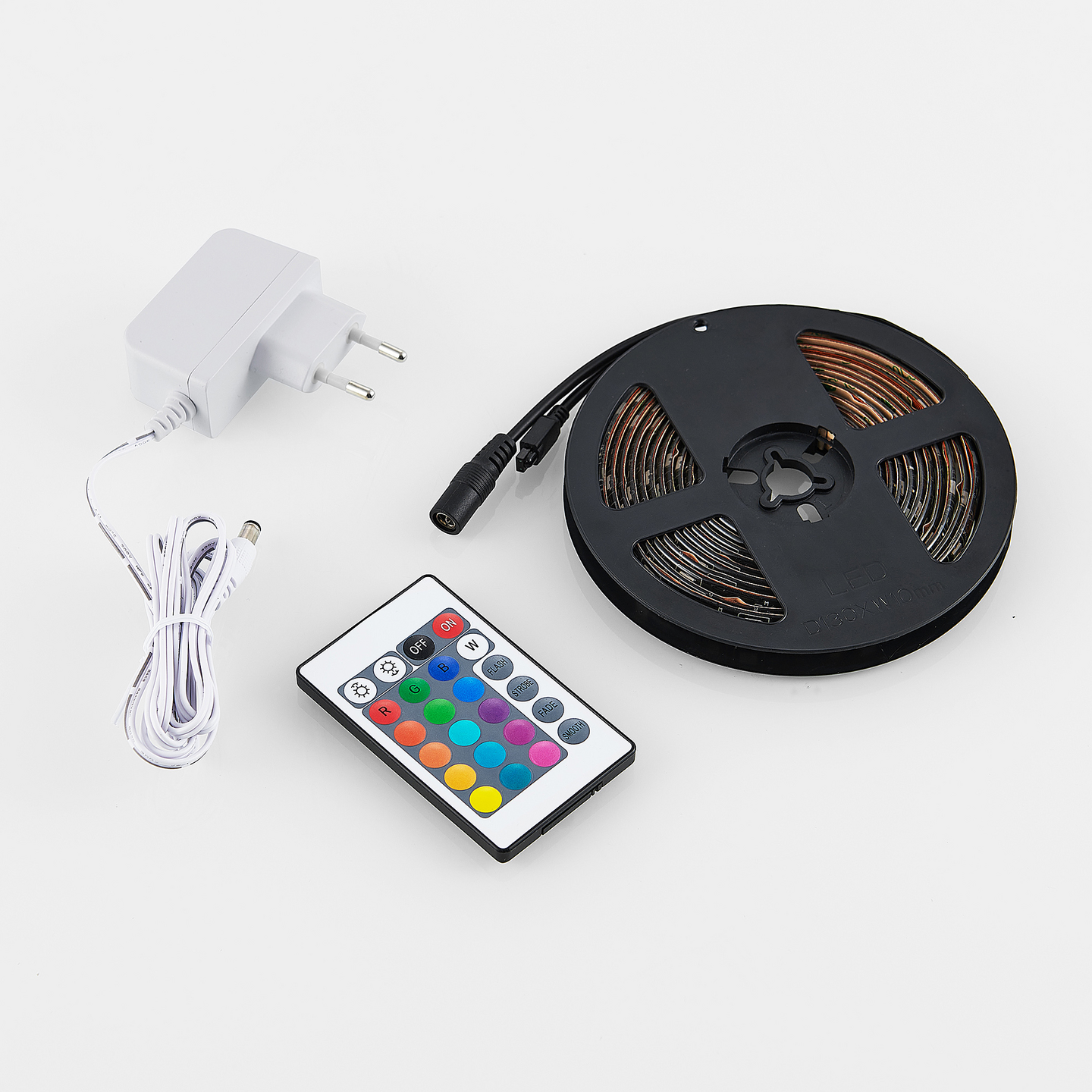 Led-nauha TRIO Rush 10,5W 3m RGB musta