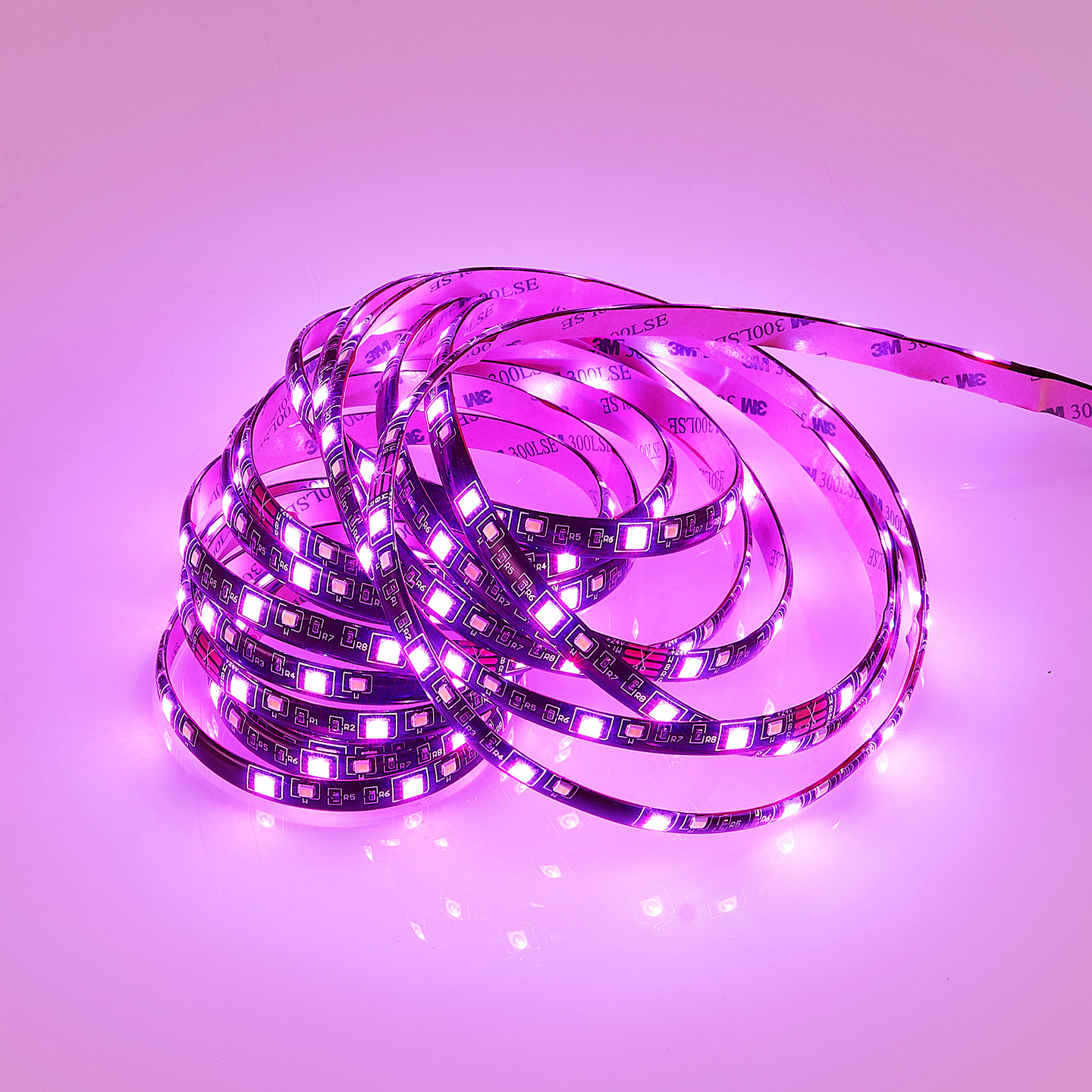 Led-nauha TRIO Rush 10,5W 5m RGB musta