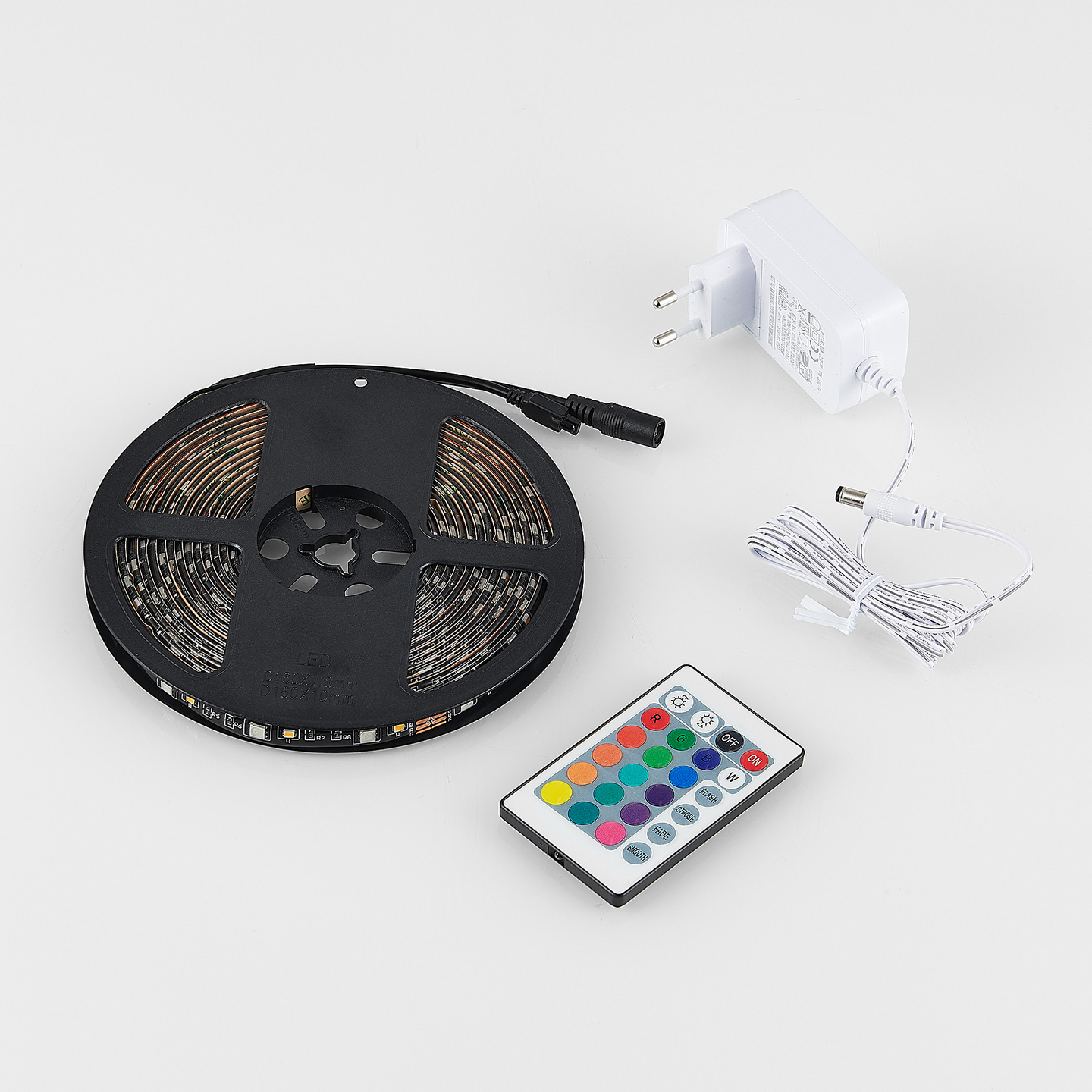 Led-nauha TRIO Rush 10,5W 5m RGB musta