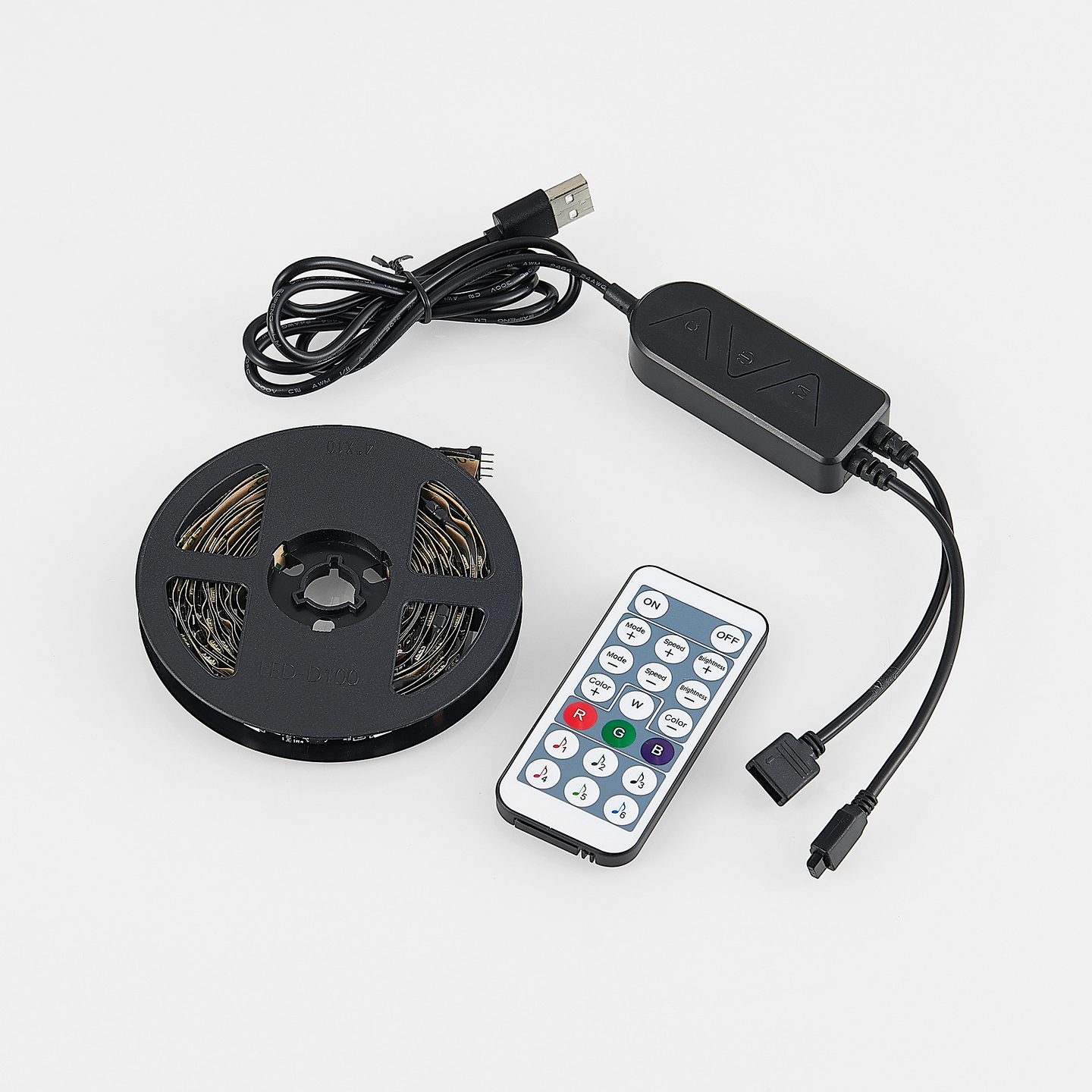 Led-nauha TRIO Screen 6,5W 3m RGB musta