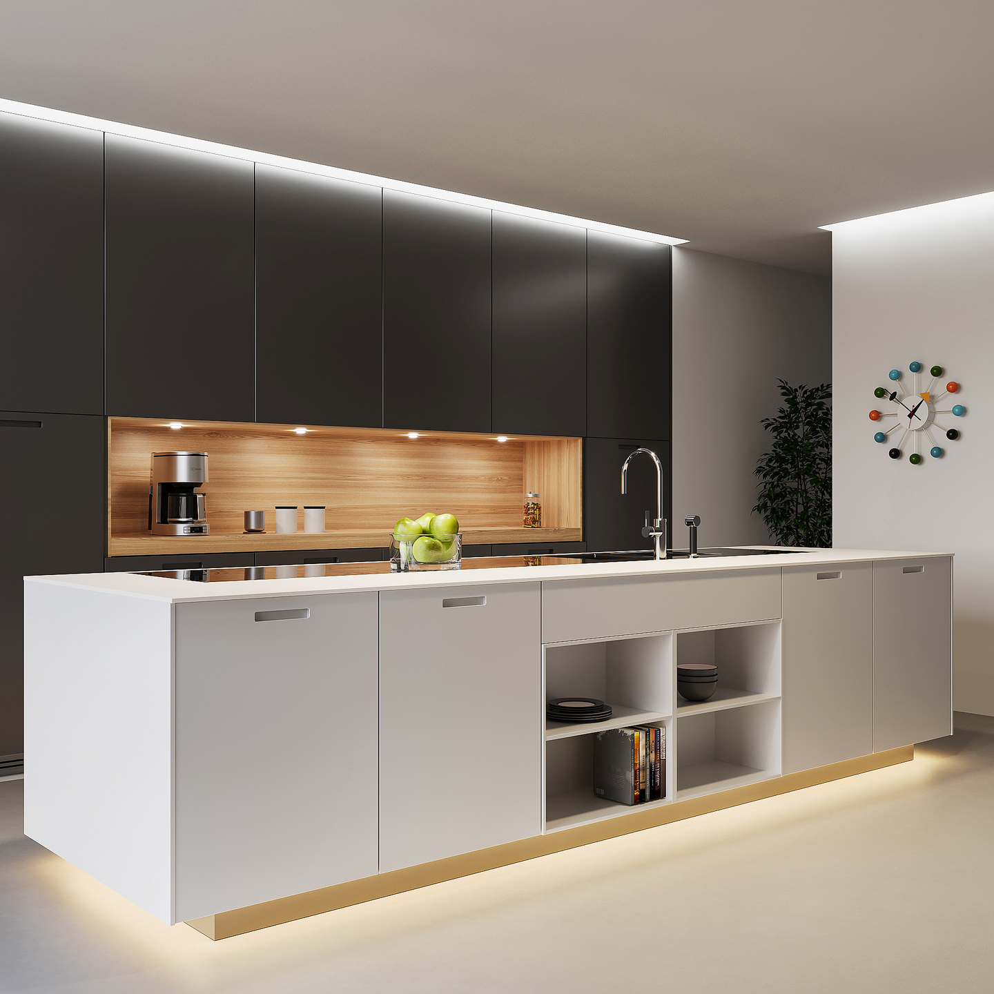 Led-nauha TRIO Chip 17,5W 5m musta