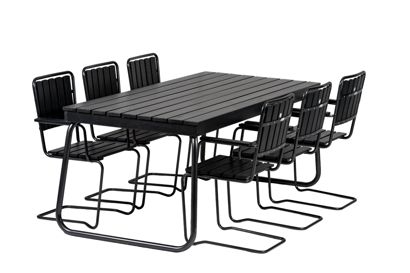 Pöytä Varax Suvisaari musta 190x90cm