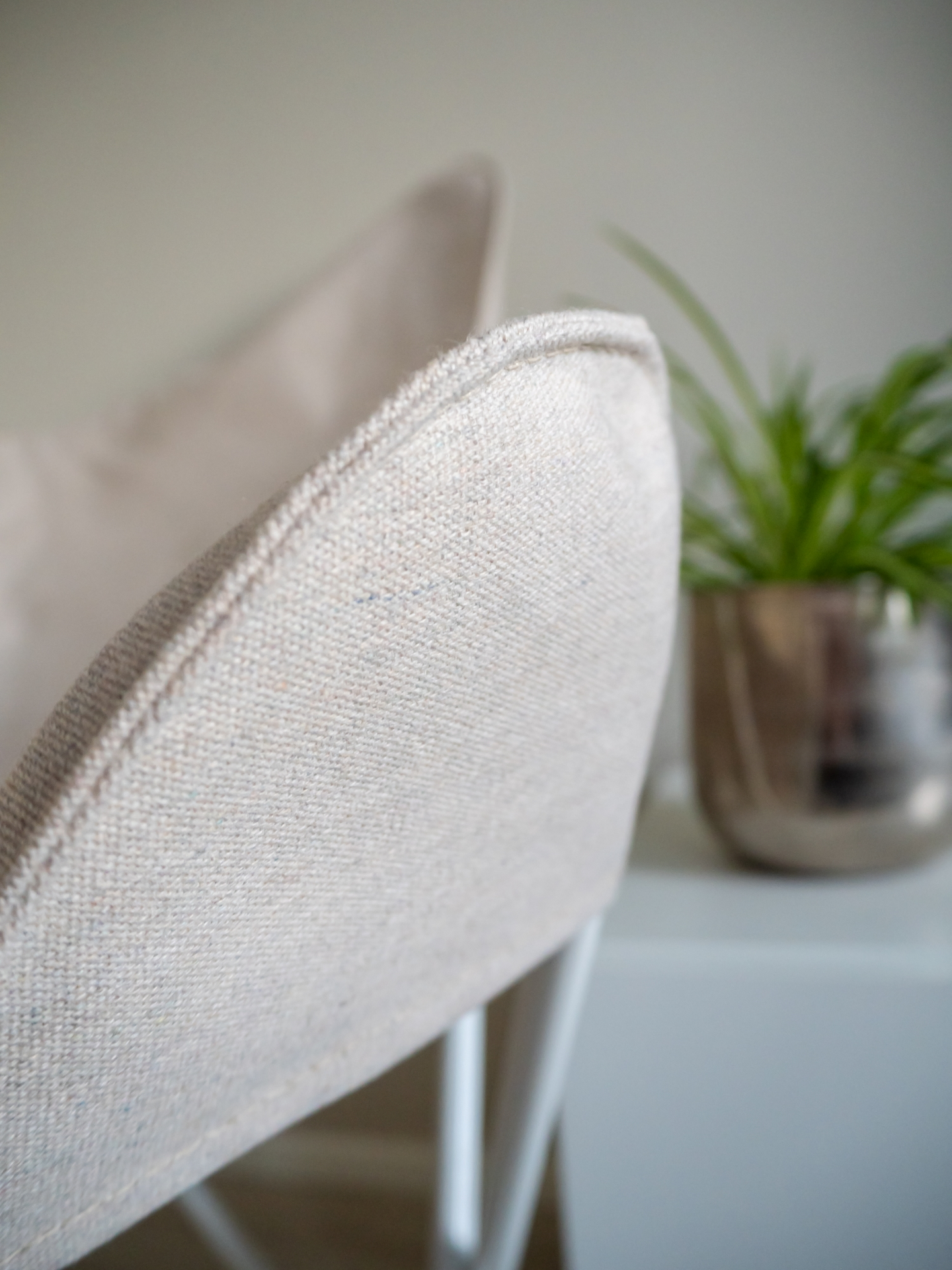 Kangaspäällinen lepakkotuoliin Varax beige