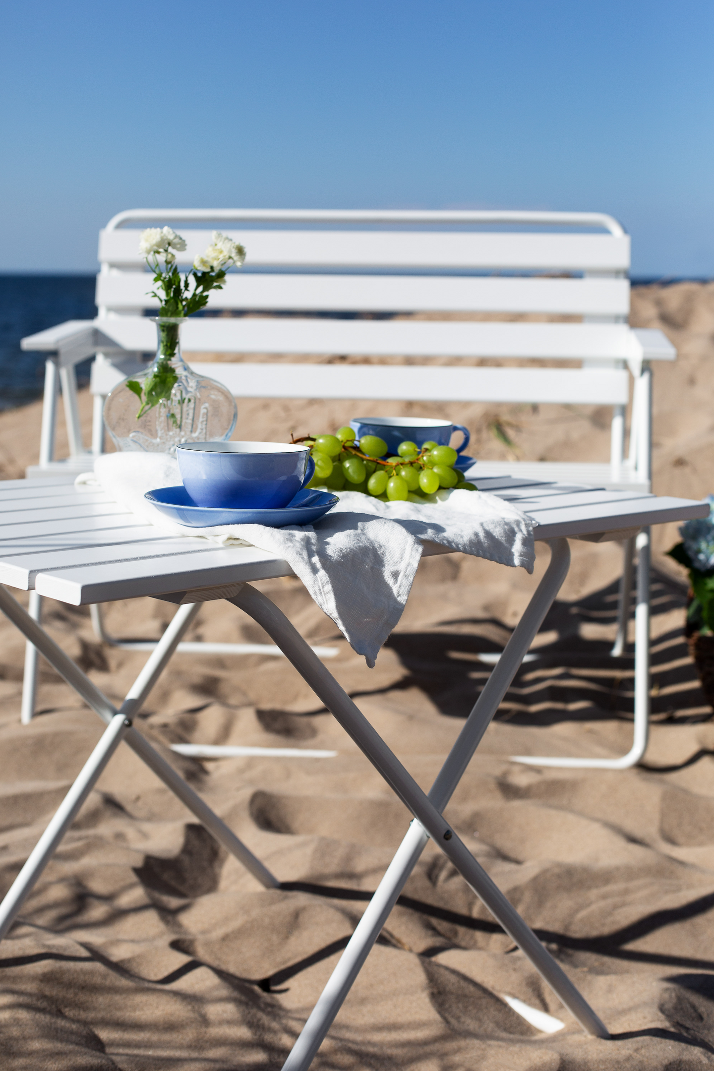 Taittopöytä Varax Retro 75x50cm valkoinen