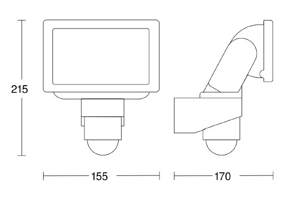 Tunnistinvalaisin STEINEL LS150 14,7W 1486lm 4000K valkoinen