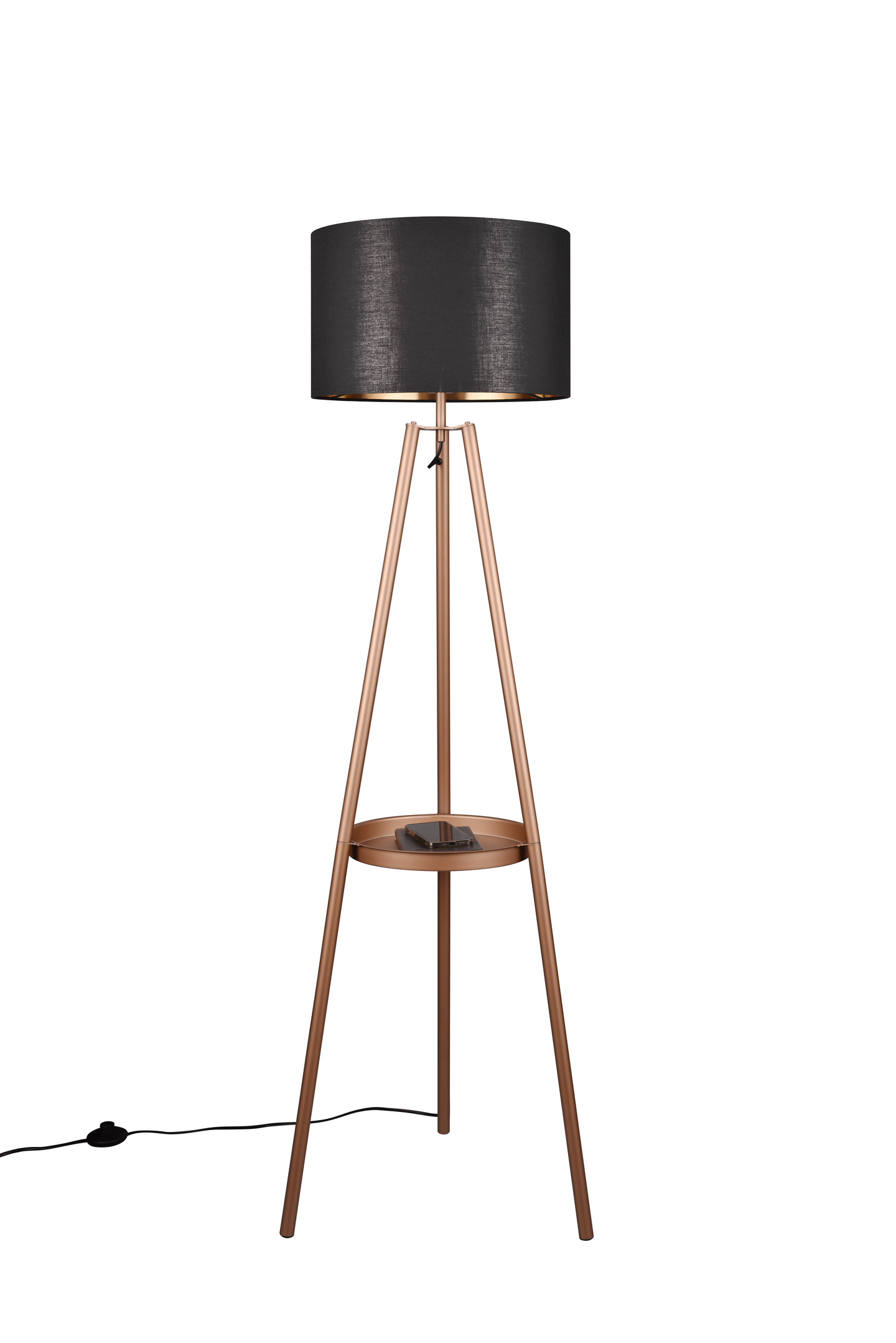 Lattiavalaisin TRIO Colette E27 kahvinruskea